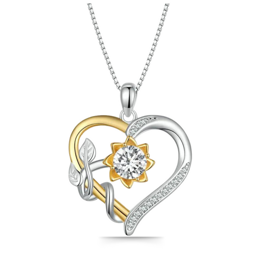 JIVIANNI™ Amore - 1kt Moissanite hjärtformade hänge