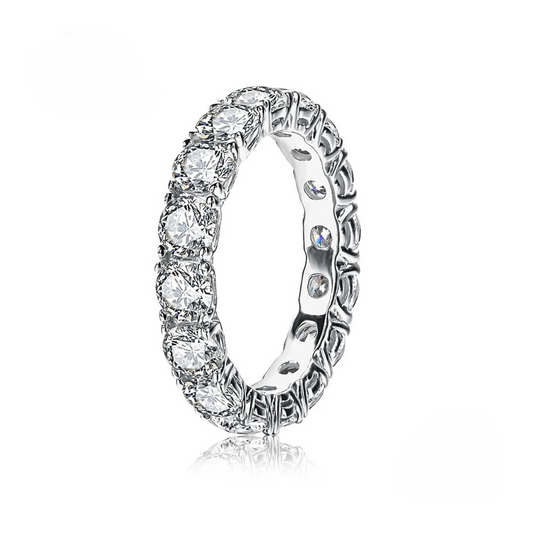 JIVIANNI™ Eternity-IV Moissanite bröllopsband