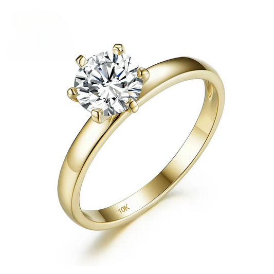 Klara - 1ct Solitaire Moissanite Engagement Ring 14k