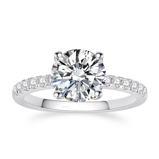 Samira - 3ct Round Cut Moissanite Engagement Ring
