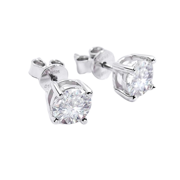 Cleo - Moissanite Stud Earrings