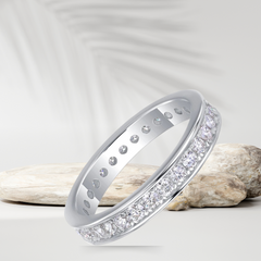 Eternity - Channel Set Moissanite Wedding Band