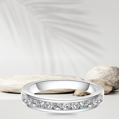 JIVIANNI™ Eternity II - Moissanite Wedding Band