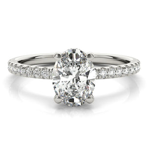 Sogno Divino - 3CT Oval Cut Moissanite Engagement Ring