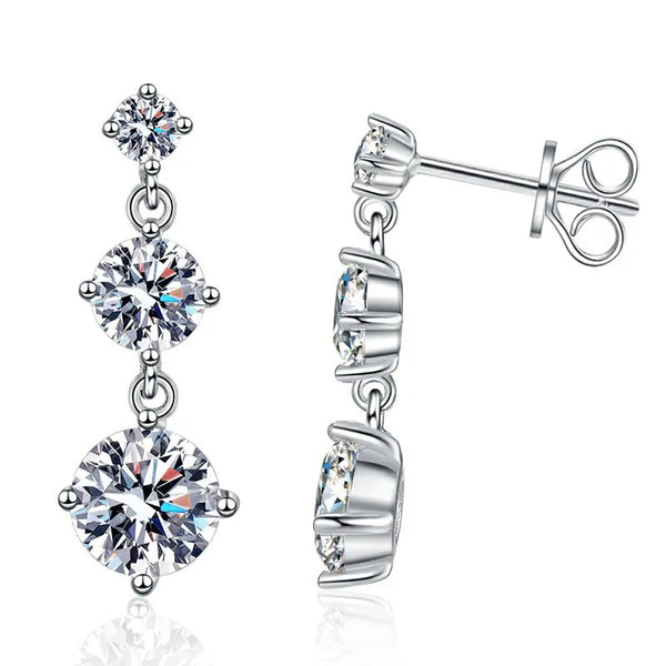 Adde - Moissanite Drop Earrings