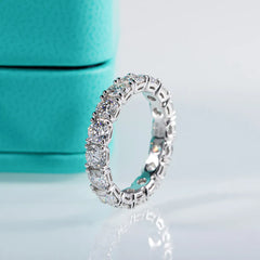 JIVIANNI™ Eternity-IV Moissanite Wedding Band