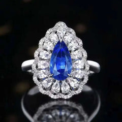 LYRA - 1.52ct Sri Lankan Sapphire Natural Royal Blue 18K Gold Ring